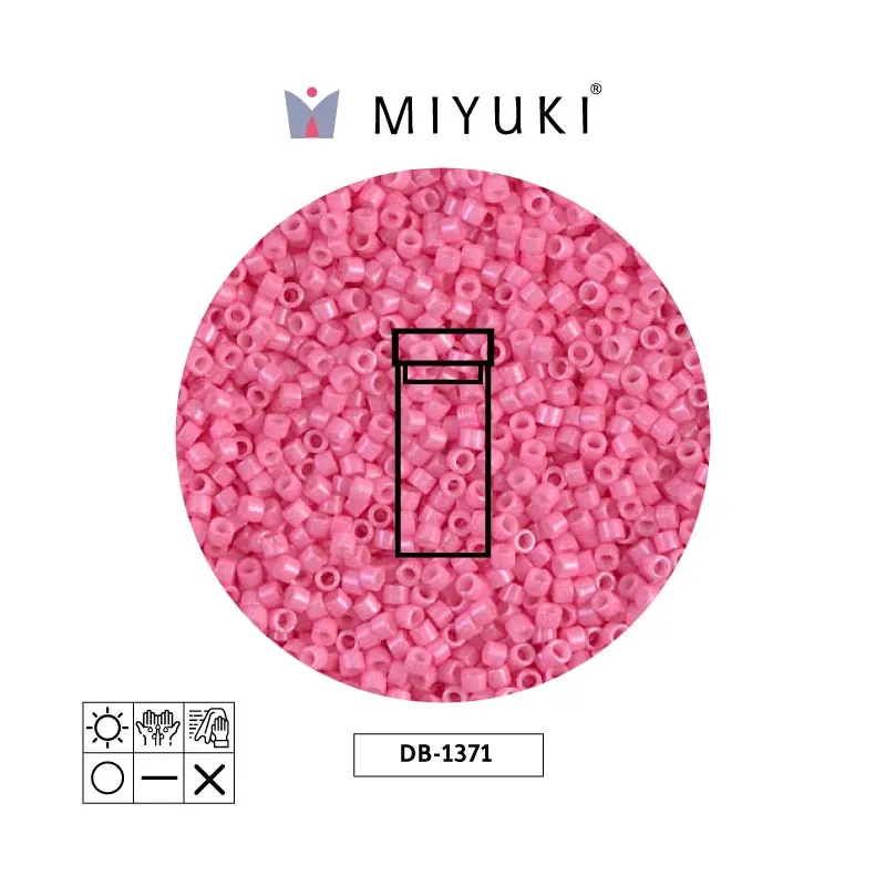 Miyuki delica 11/0 DB1371 opaco rosa x 3g