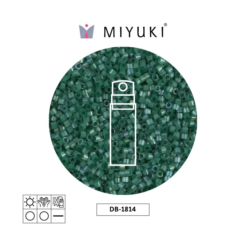 Miyuki delica 11/0 DB1814 emerald satin x 10g