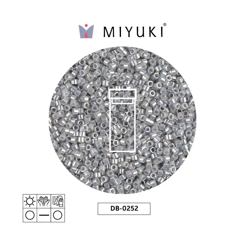 Miyuki delica 11/0 DB0252 Ceylon perlado gris x 3g