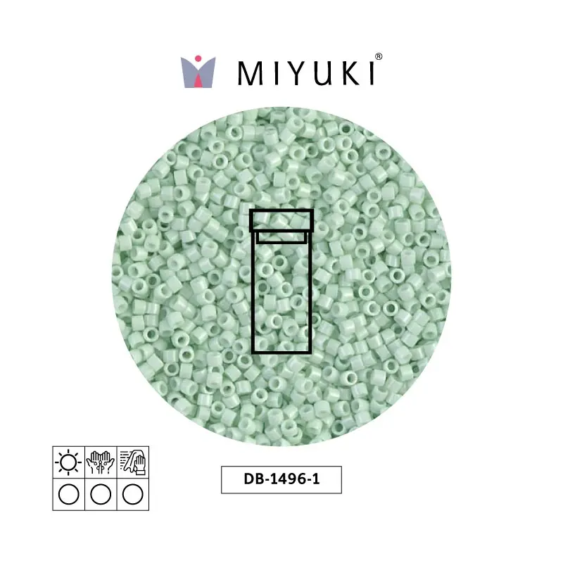 Miyuki delica 11/0 DB1496-1 opaco claro verde menta x 3g