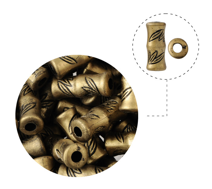 Herraje plastico 11x26mm TL376 bronce x lb