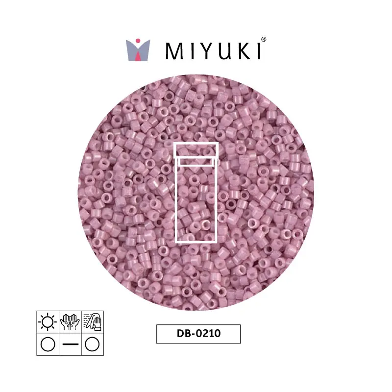 Miyuki delica 11/0 DB0210 opaco antique rosa lusterr x 3g