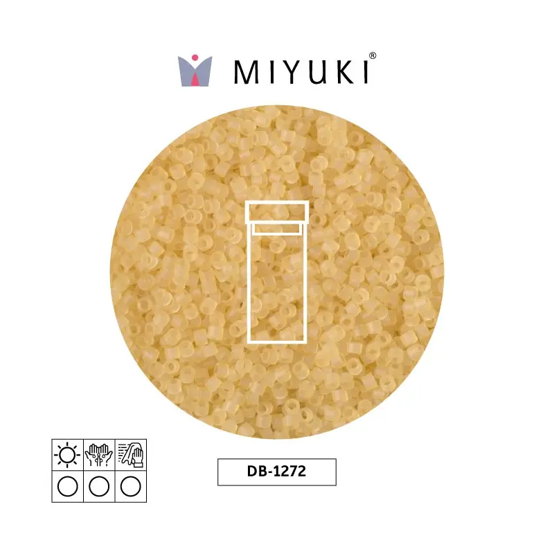 Miyuki delica 11/0 DB1272 transparent matte light straw x 3g