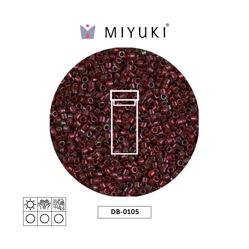 Miyuki delica 11/0 DB0105 garnet gold luster x 3g