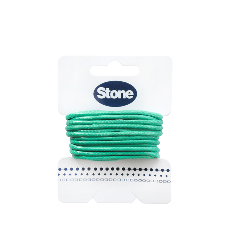 Cordon vibora 2mm verde x 3m