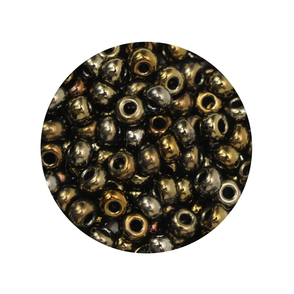 Mostacilla checa preciosa 8/0 3mm 59115 cafe irizado x 50g