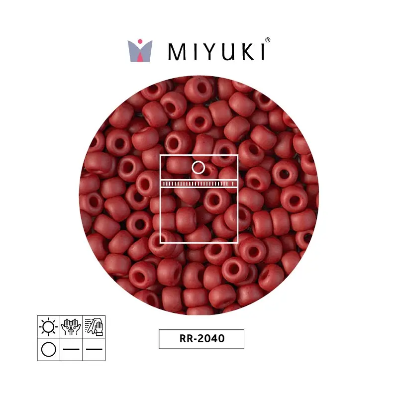 Mostacilla Miyuki rocalla 6/0 RR2040 opaco sultana mate x 25g