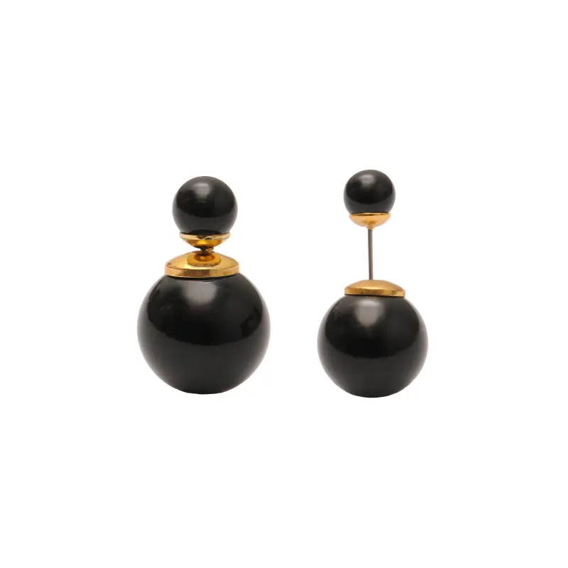 Topo circon y perla 16mm SS23 jet x par