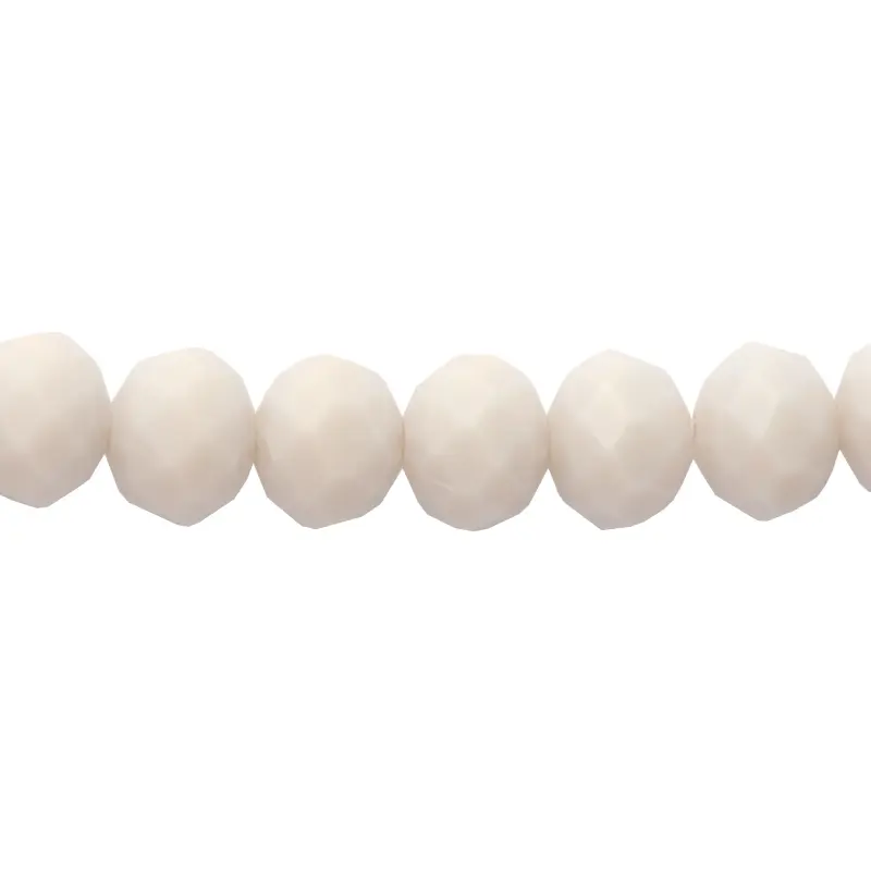 Murano rondela facetada 8mm light gray 70AB x 72und