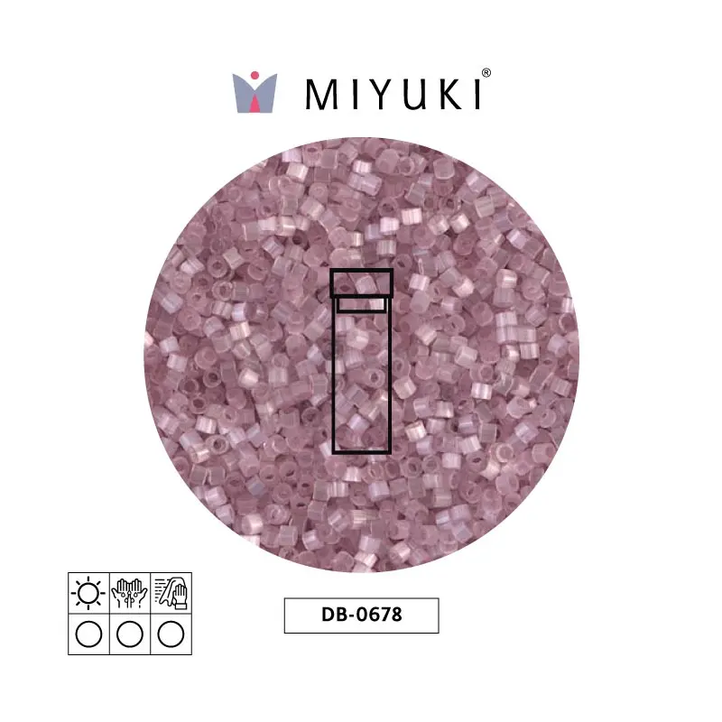 Miyuki delica 11/0 DB0678 rosa sedoso satinado x 2G