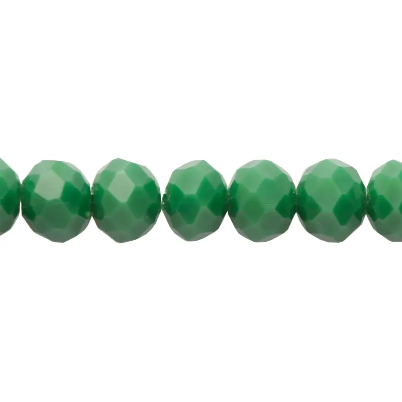 Murano rondela facetada 6mm green turquoise 76-1AB x 95und