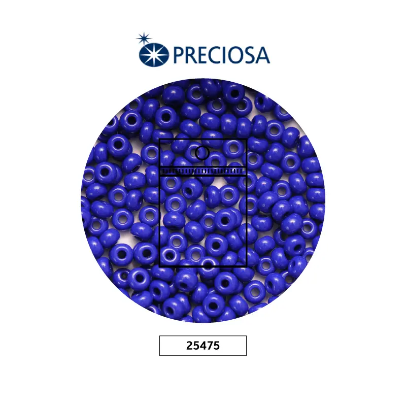 Mostacilla checa preciosa 8/0 3mm 33070 azul rey oscuro x50g