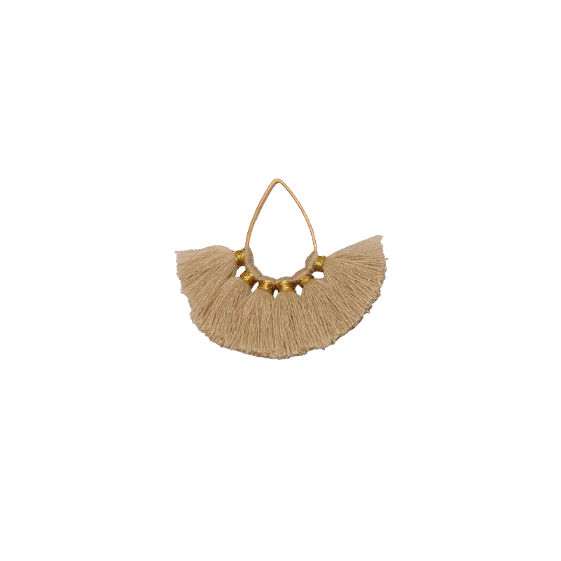 Borla 1.5cm gota 14x22mm beige Q1-01 x und