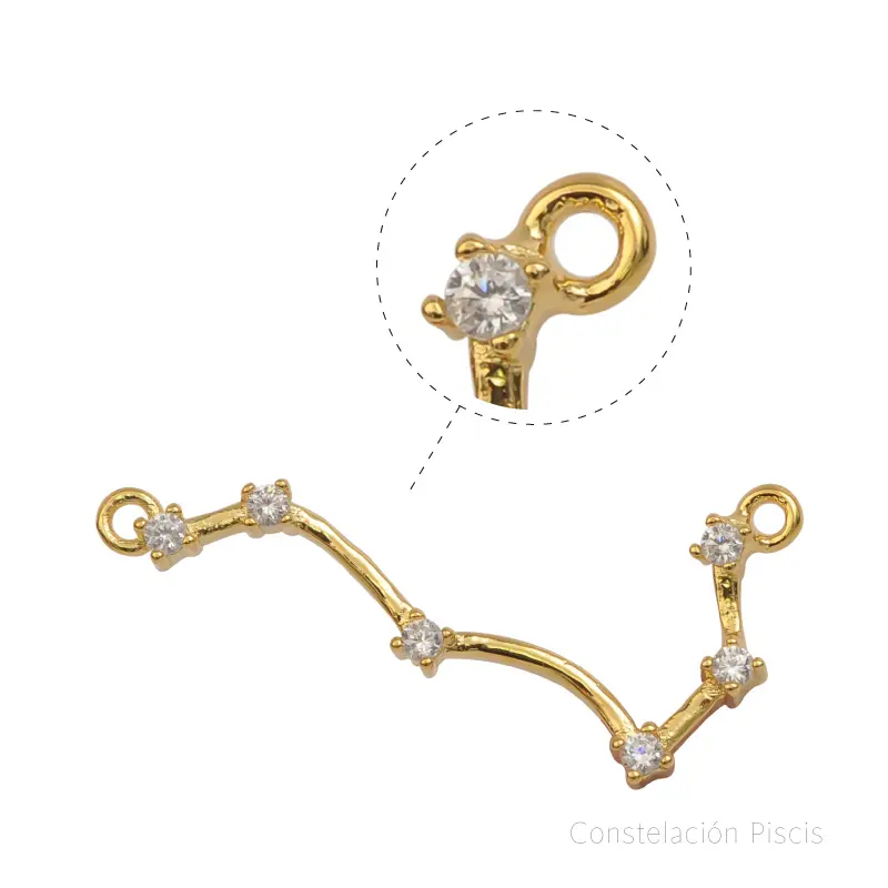 Dije micropave zodiaco piscis/Golfi x und