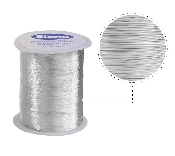 Hilo silver stone N.28 0.30mm x Kg (1.890m aprox)