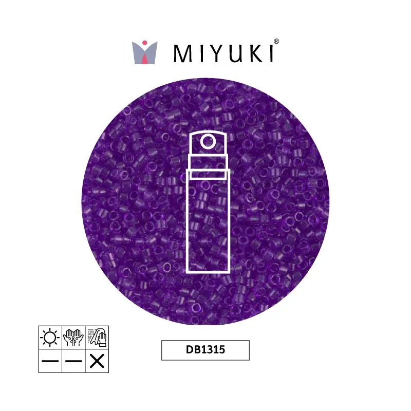 Miyuki delica 11/0 DB1315 transparent red violet x 10g