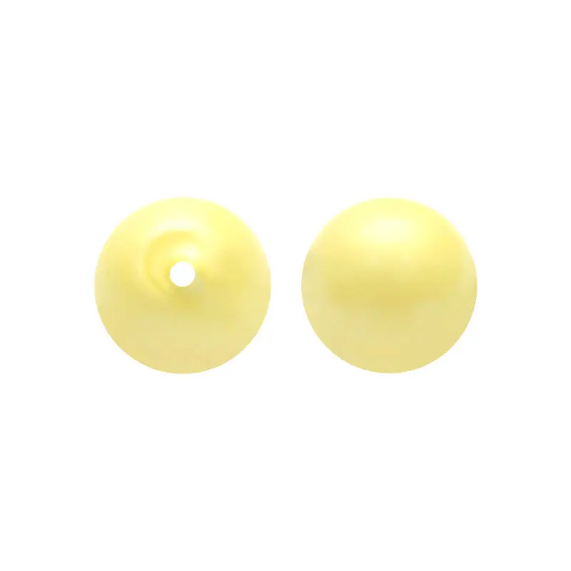 Perla sintetica redonda 8mm pastel yellow A-945 x Libra (1.800 unidades)