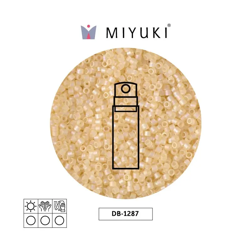 Miyuki delica 11/0 DB1287 claro beige lusterr mate x 10g