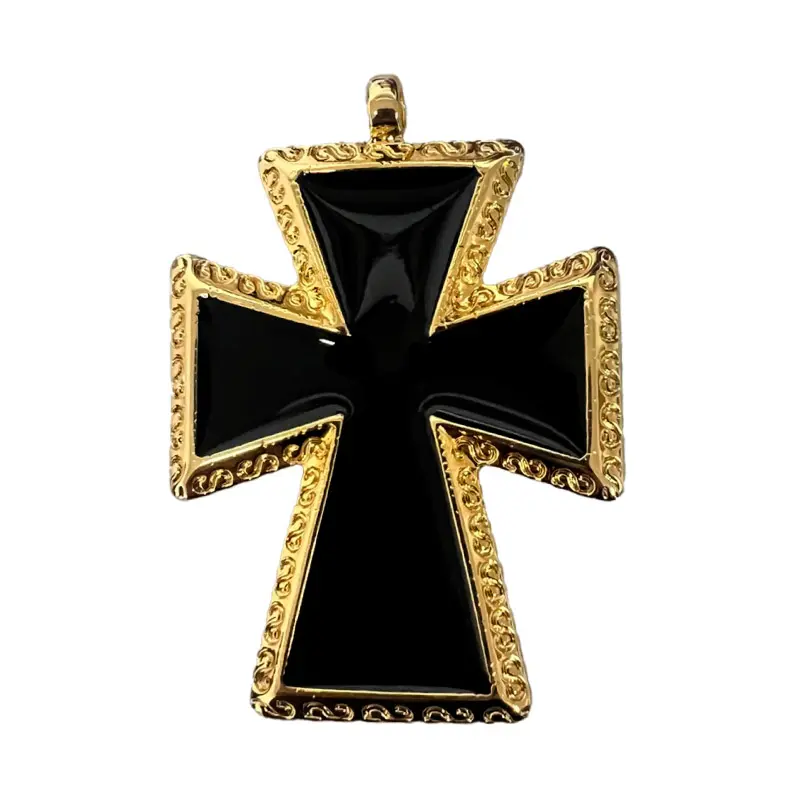 Cruz CR-091 con resina negra 49x69mm/GP x und