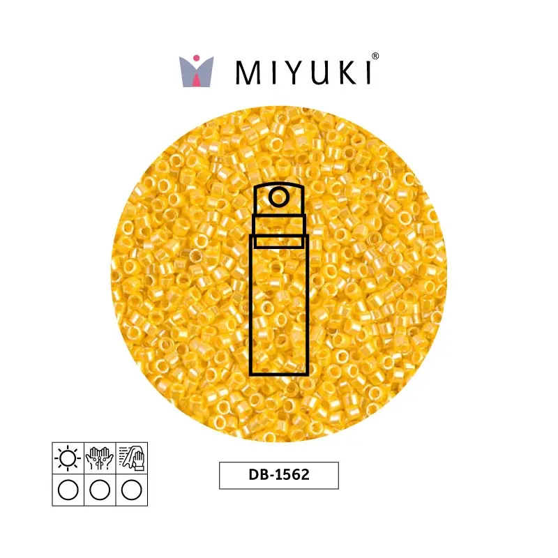 Miyuki delica 11/0 DB1562 opaco canary lusterr x 10g