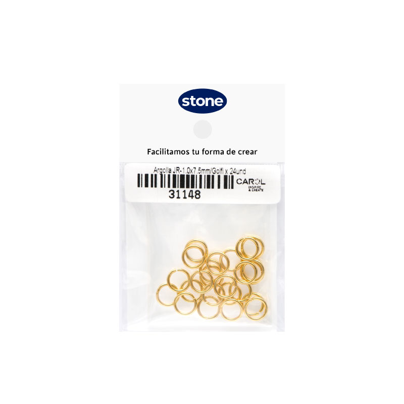 Argolla JR-1.0x7.5mm/rodio x 24und