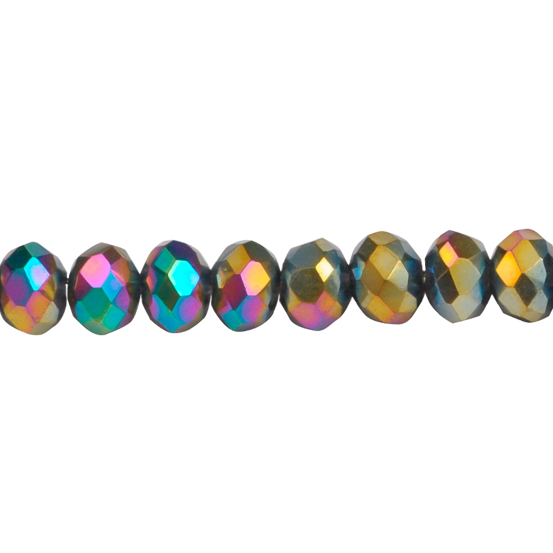 Murano rondela facetada 2mm vitrial medium 132 x 153unds