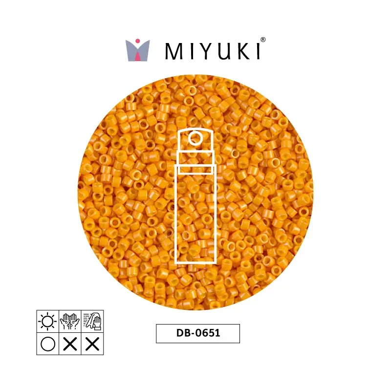 Miyuki delica 11/0 DB0651 opaco squash x 10gr