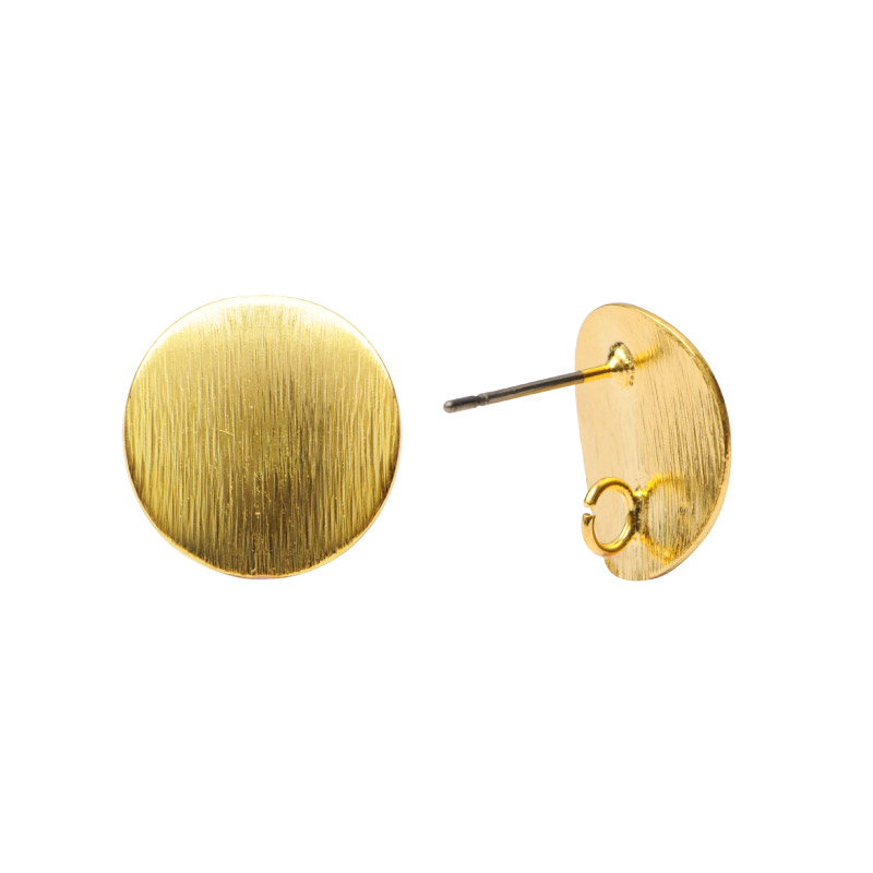 Aretes redondo MA-180013 15mm/rodio x par