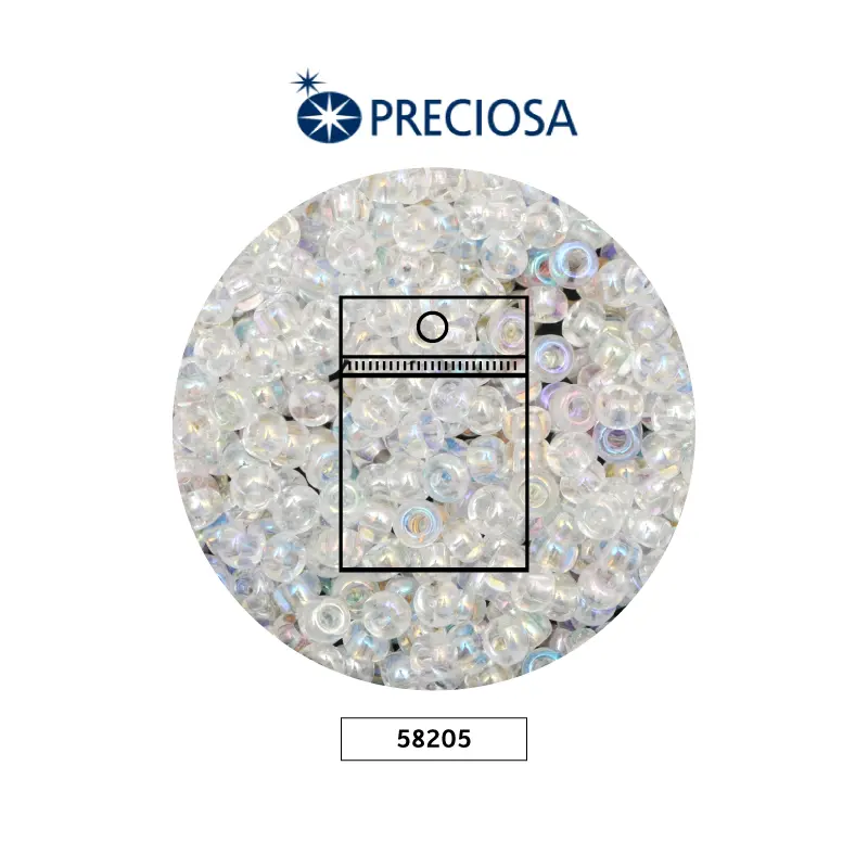 Mostacilla checa preciosa 8/0 3mm 58205 boreal X 50g