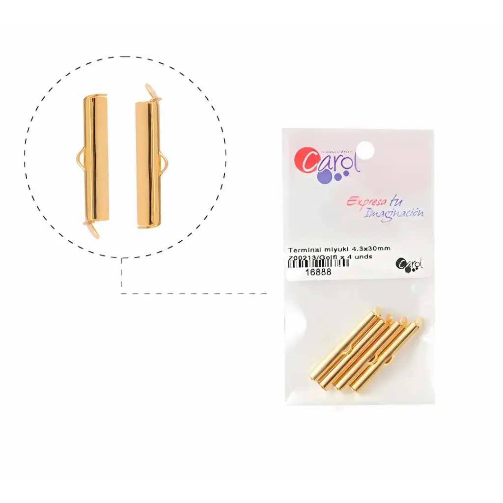 Terminal miyuki 4.3x30mm Z00213/Golfi x 4 unds