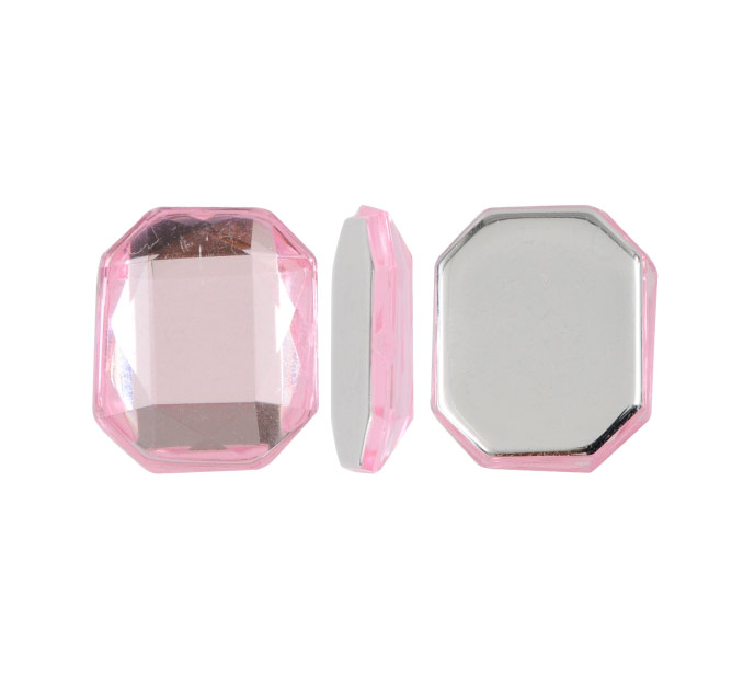 Acrilico K1013 octagon con cono 13x18mm vintage rose 22 x und