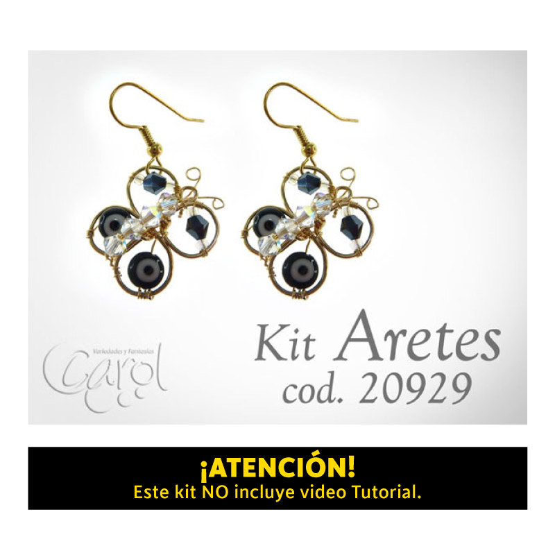 Kit aretes mariposa en rodio x und