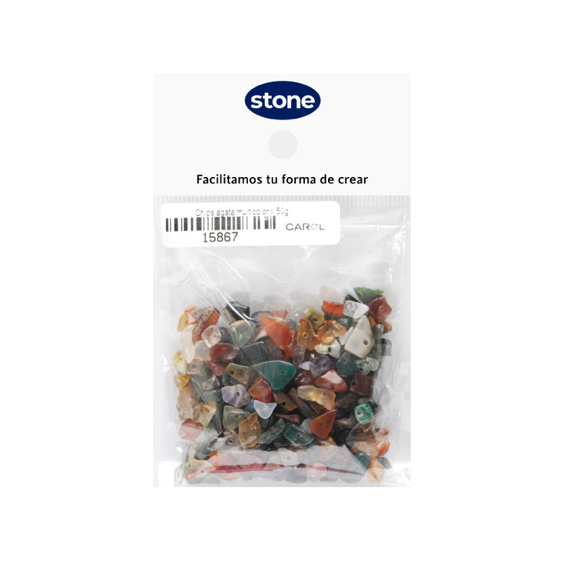 Chips agata multicolor x 50g