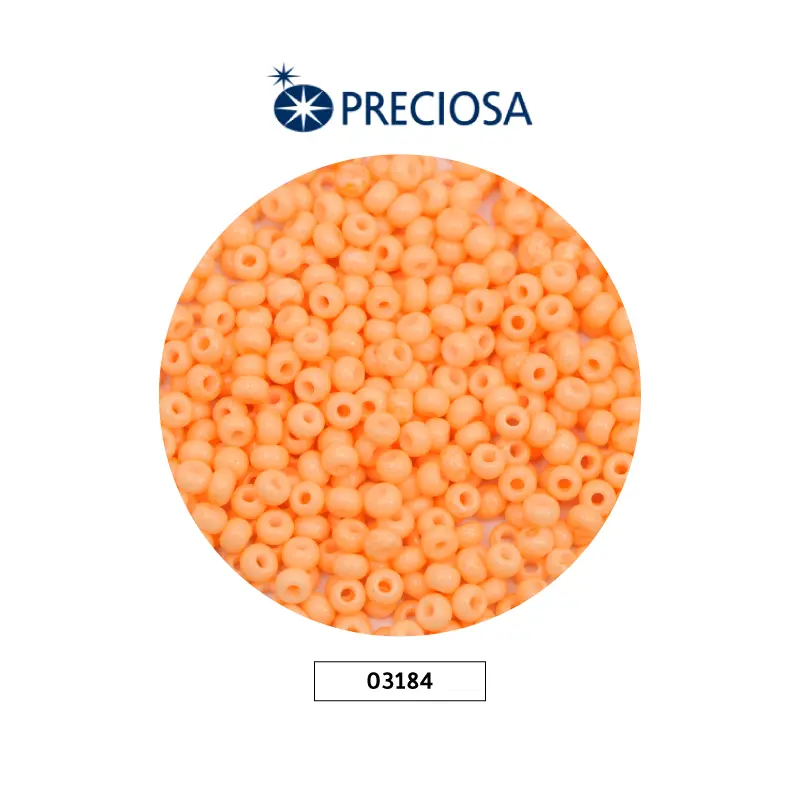 Mostacilla checa preciosa 8/0 3mm 03184 OP light peach x 500 g