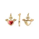 Dije esmaltado rojo sagrado corazon 21x22mm/Golfi x und