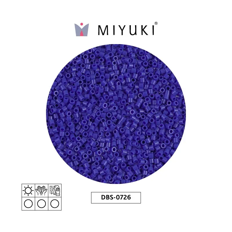 Miyuki delica 15/0 DBS0726 opaco oscuro azul x 50g