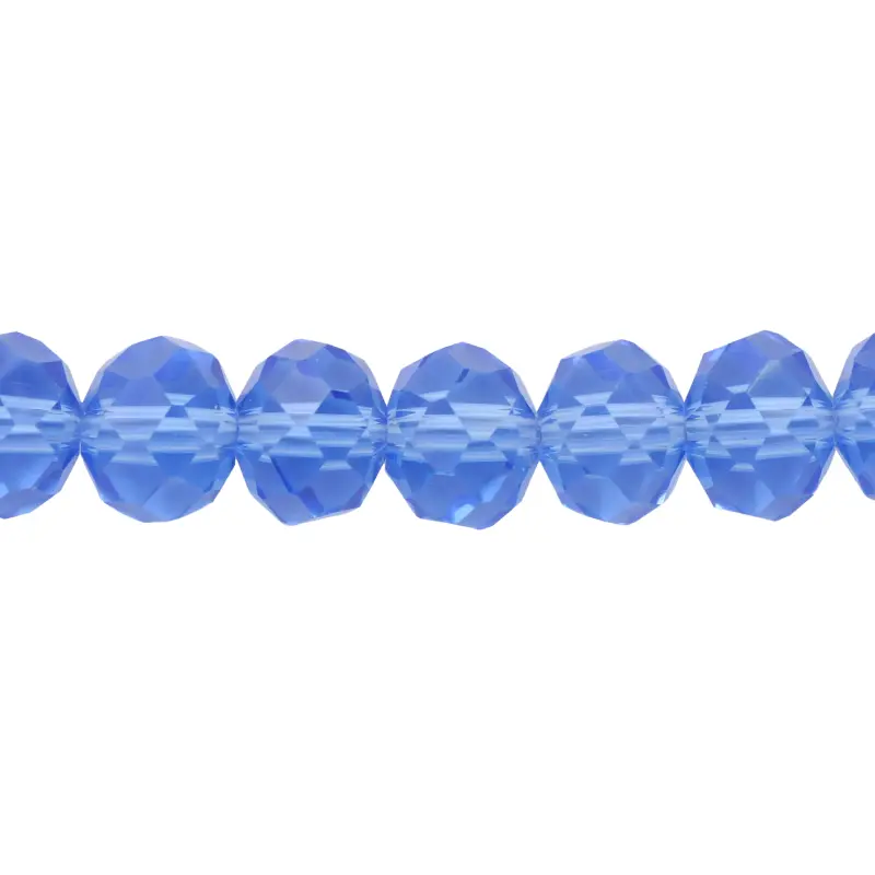 Murano rondela facetada 8mm capri blue 22 x 72und