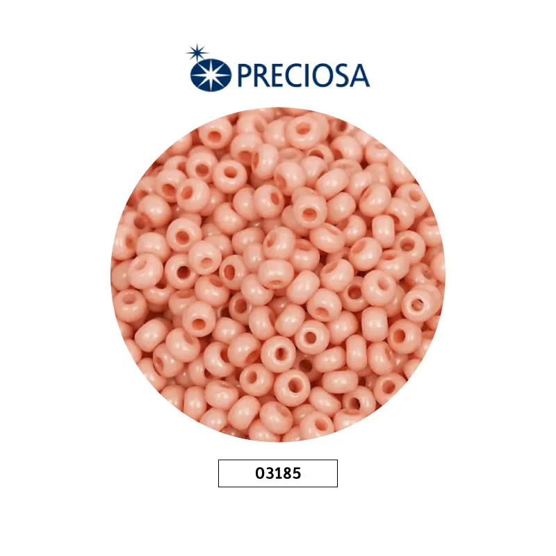 Mostacilla checa preciosa 8/0 3mm  03185 Palo de Rosa  x 500g