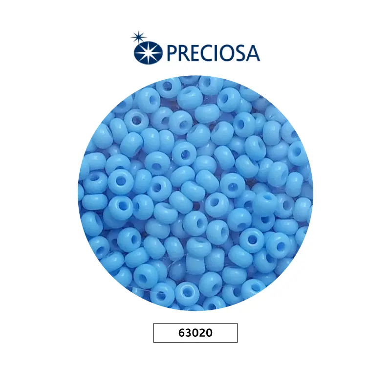 Mostacilla checa preciosa 10/0 63020 OP azul claro x 500g