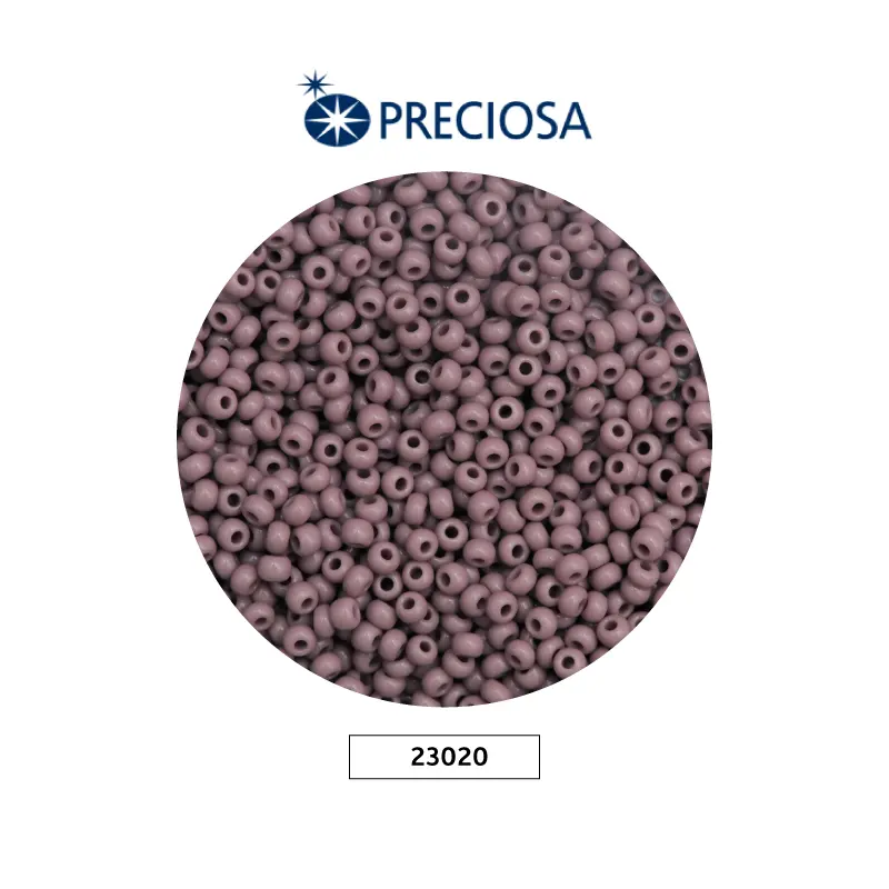 Mostacilla checa preciosa 10/0 2mm 23020 morado mate claro x 500g