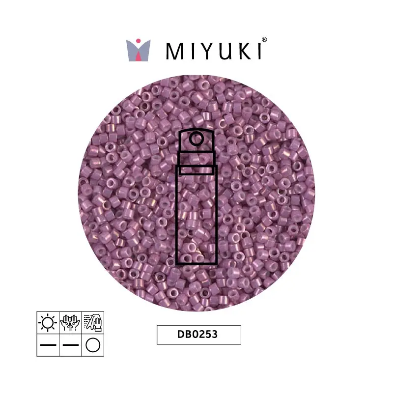 Miyuki delica 11/0 DB0253 opaco oscuro orchid brillo x 10g