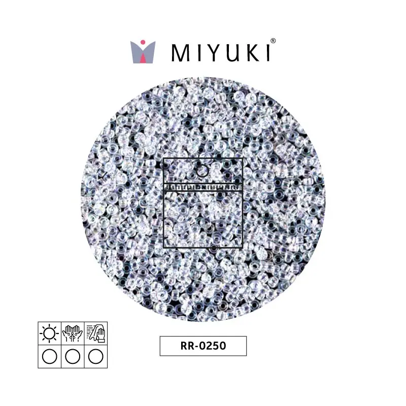 Mostacilla Miyuki rocalla 15/0 RR0250 cristal AB x 25g