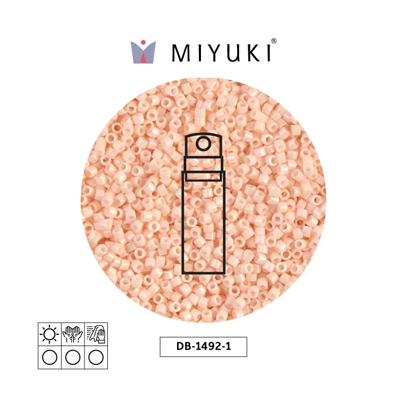 Miyuki delica 11/0 DB1492-1 opaque pink champagne x 10g