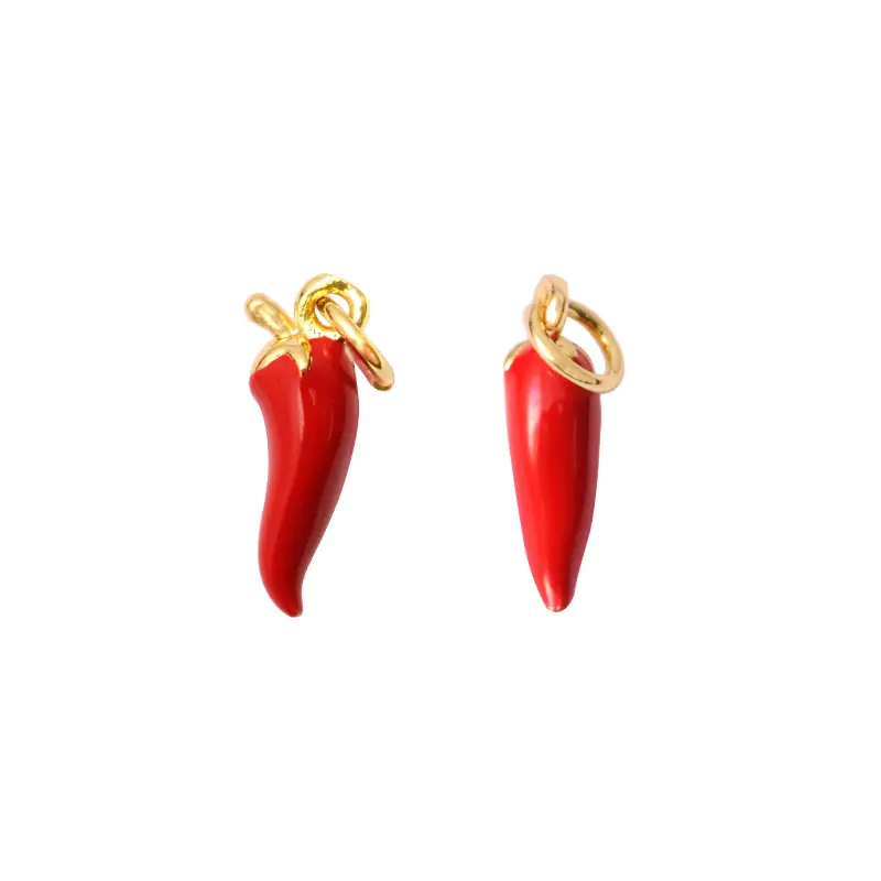 Dije esmaltado pimiento 15mm/Golfi W11298G x und