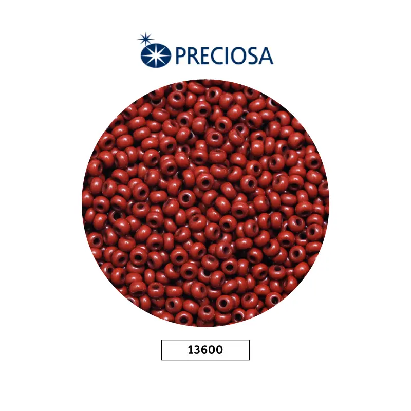Mostacilla checa preciosa 10/0 2mm 13600 OP cafe claro x 500g