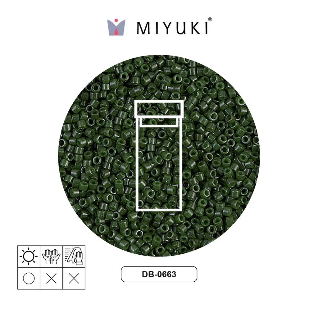 Miyuki delica 11/0 DB0663 opaco verde x 3g