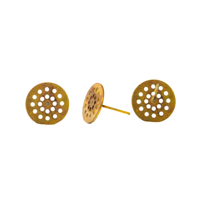 Topo para tejer miyuki 12mm WZ00157/R con poste de acero x par