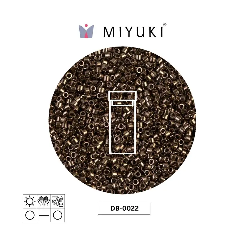 Miyuki delica 11/0 DB0022 metalizado bronce x 3g