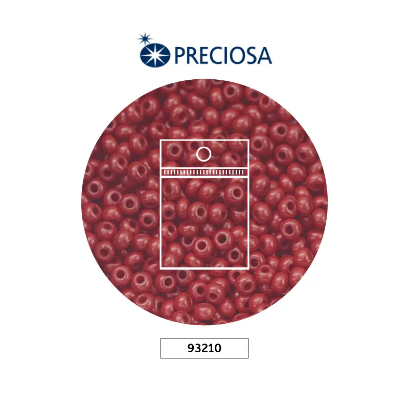 Mostacilla checa preciosa 10/0 2mm 93210 OP marsala x 50g
