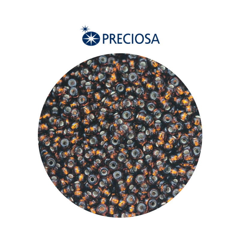 Mostacilla checa preciosa 10/0 2mm 17140 LP cafe x 500g